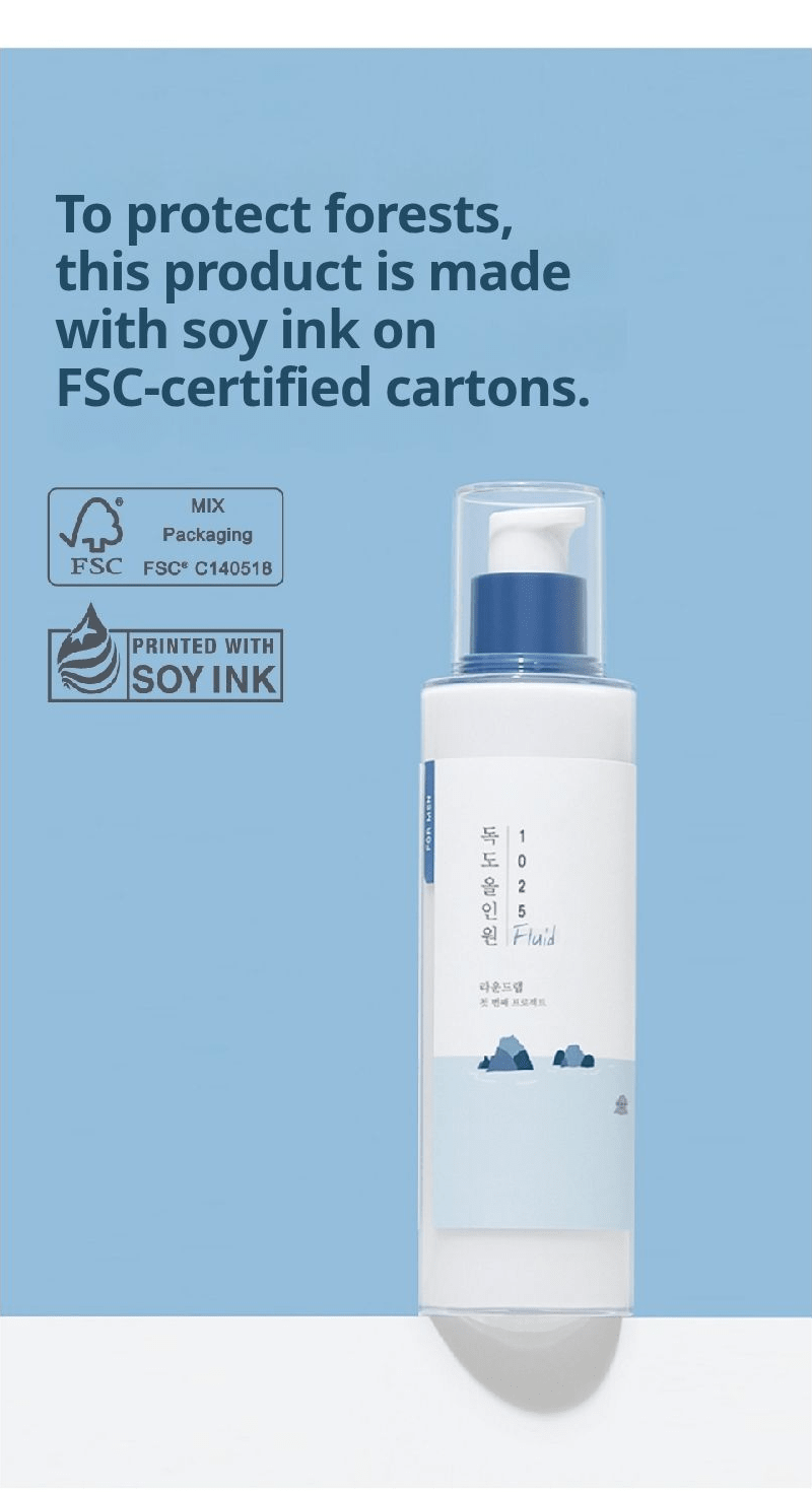ROUND LAB Dokdo For Men All-in-One Fluid 200ml - fsc packaging