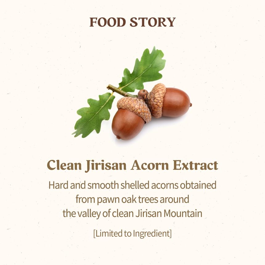 SKINFOOD Acorn Pore Peptide Cream 70mL - Jirisan acorn food story (English full gallery)