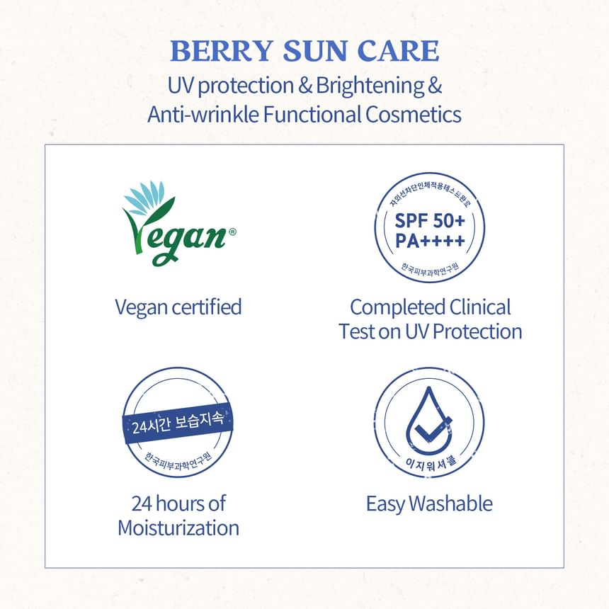 SKINFOOD Berry Moisturizing Sun Cream 50mL - Formula features