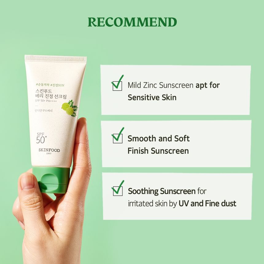 SKINFOOD Berry Soothing Sun Cream 50mL - English product information