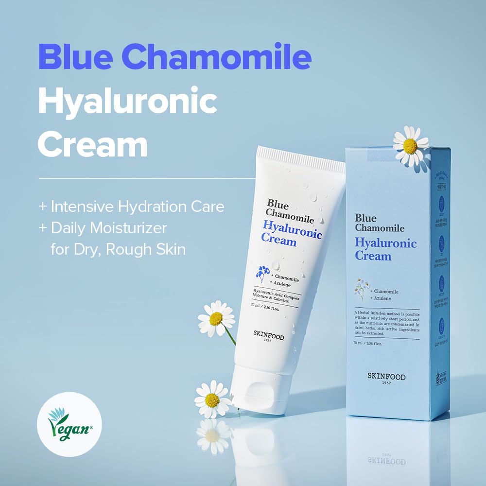 SKINFOOD Blue Chamomile Hyaluronic Cream - Product overview
