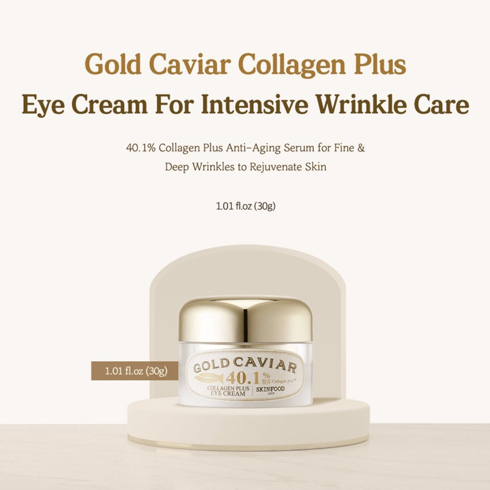 SKINFOOD Gold Caviar Collagen Plus Eye Cream 30g - Gold Caviar Collagen Plus Eye Cream full English 2