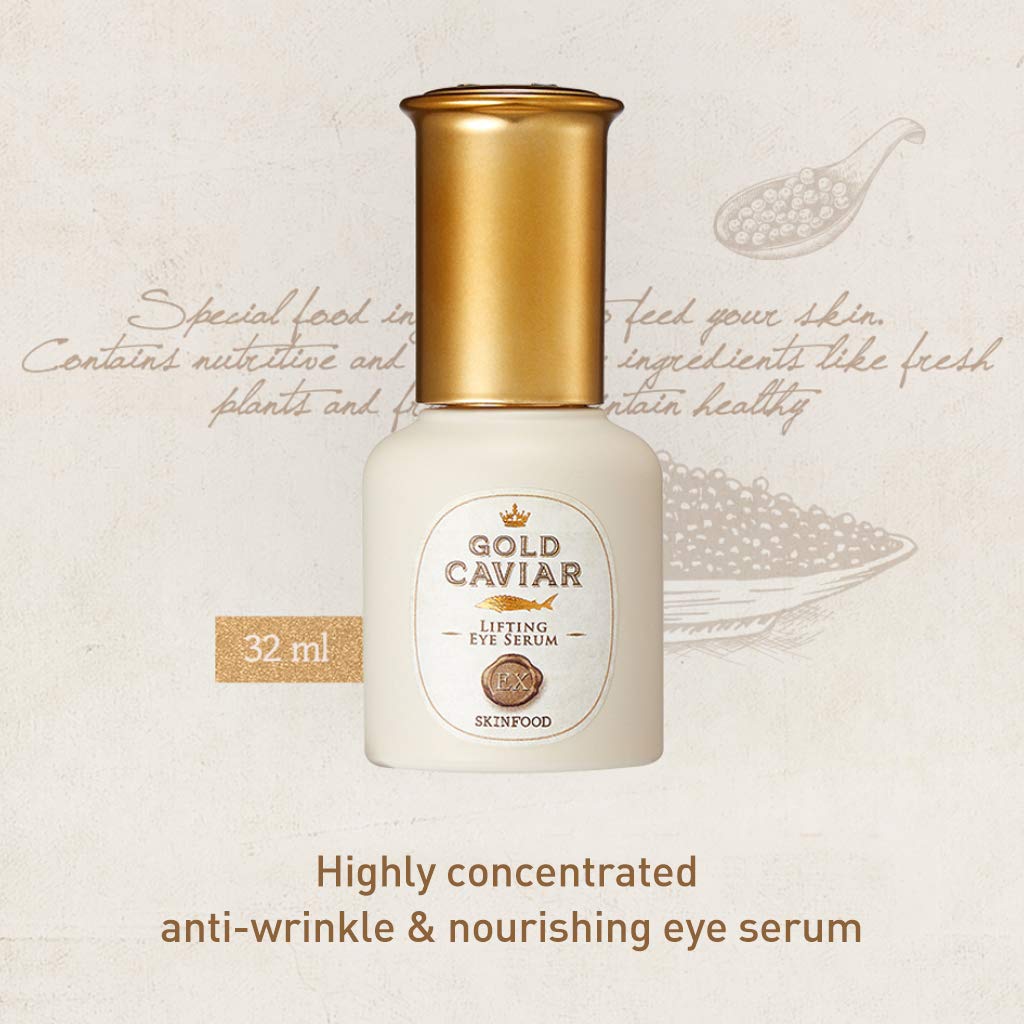 SKINFOOD Gold Caviar EX Lifting Eye Serum 32mL - Amazon gallery panel 1