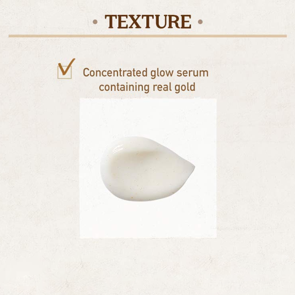 SKINFOOD Gold Caviar EX Serum gold-flecked texture