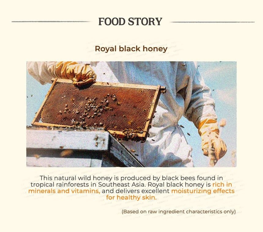 SKINFOOD Royal Honey 100 Hour Moisture Cream 100mL English honey story information