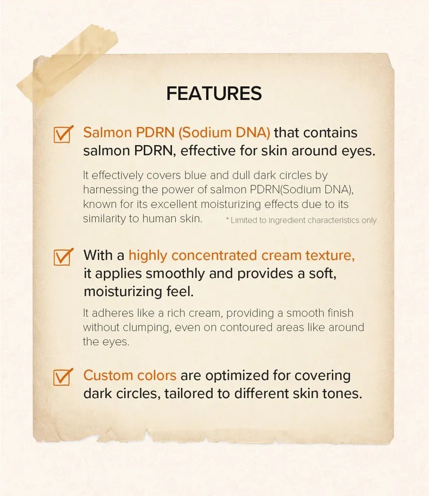 SKINFOOD Salmon Darkcircle Concealer Cream 10g info 02 features
