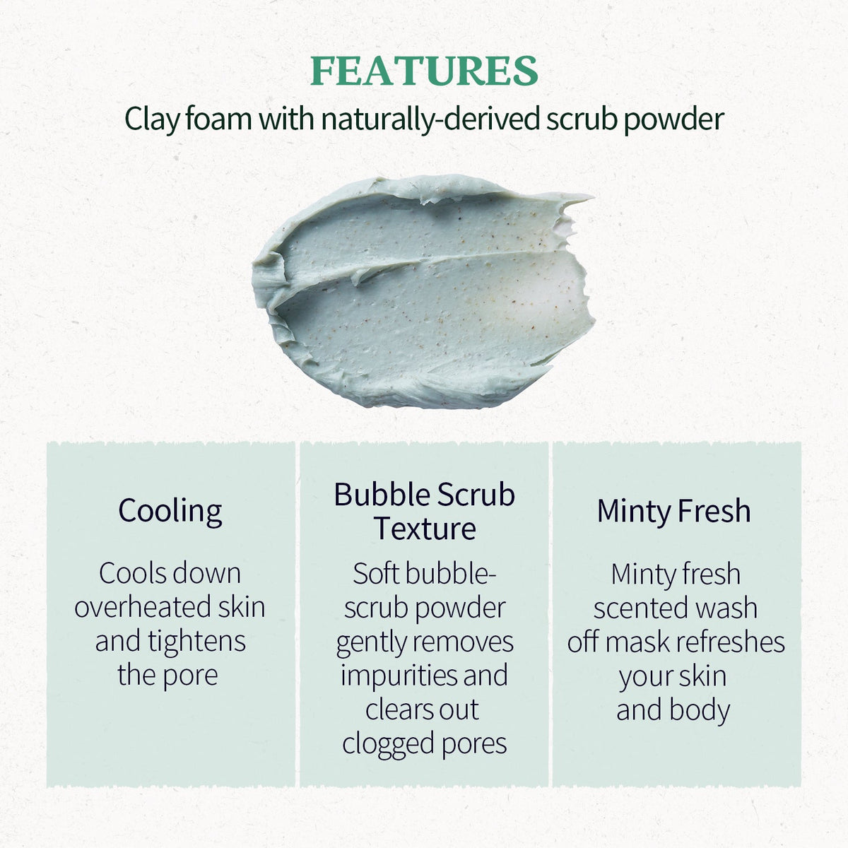 SKINFOOD Pear Mint Food Mask: English texture and product details