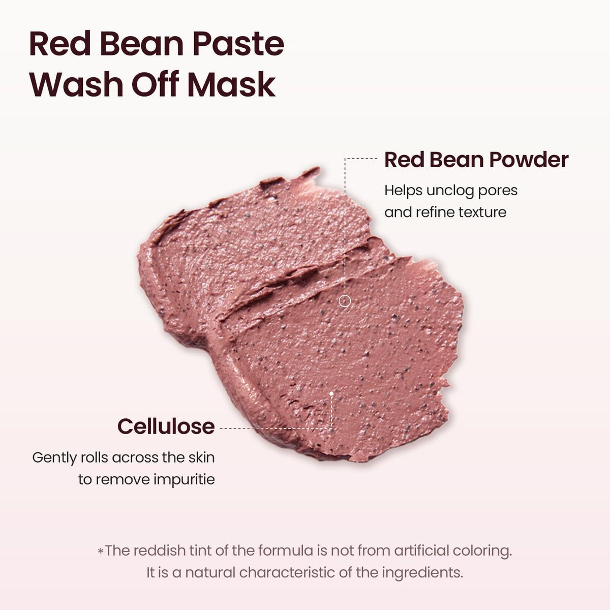 Red Bean TXA Food Mask 4.23 oz English product information 3