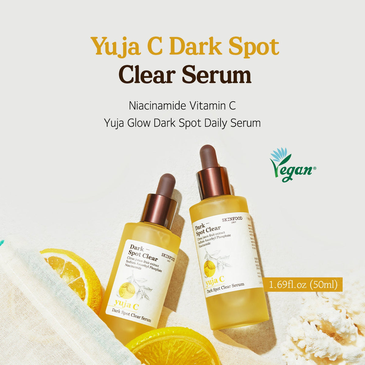 SKINFOOD yuja c serum English product information panel 1