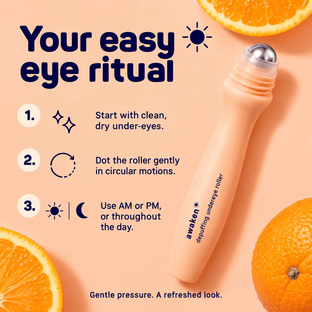 SpaLife Awaken eye serum roller: how to use