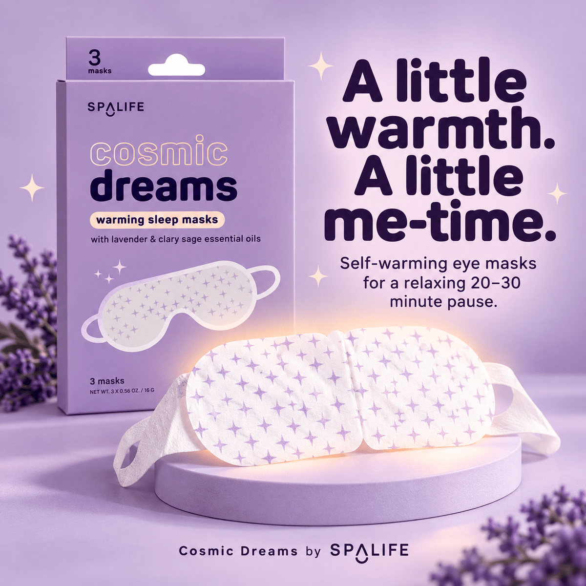 Warming eye-mask comfort