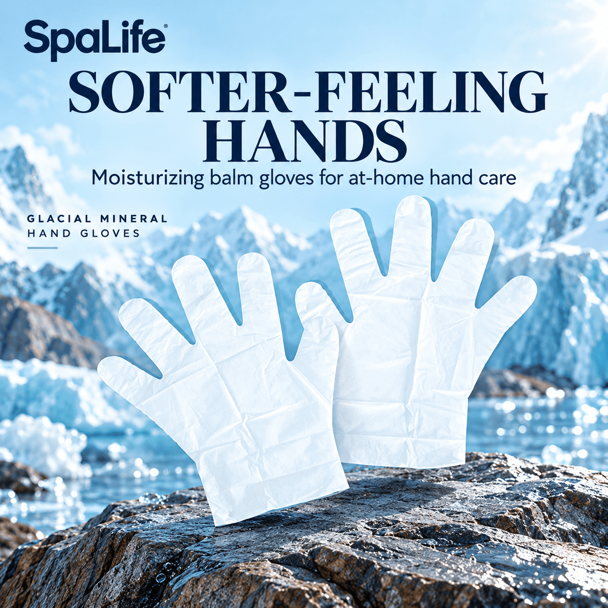 SpaLife moisturizing balm hand gloves for softer-feeling hands