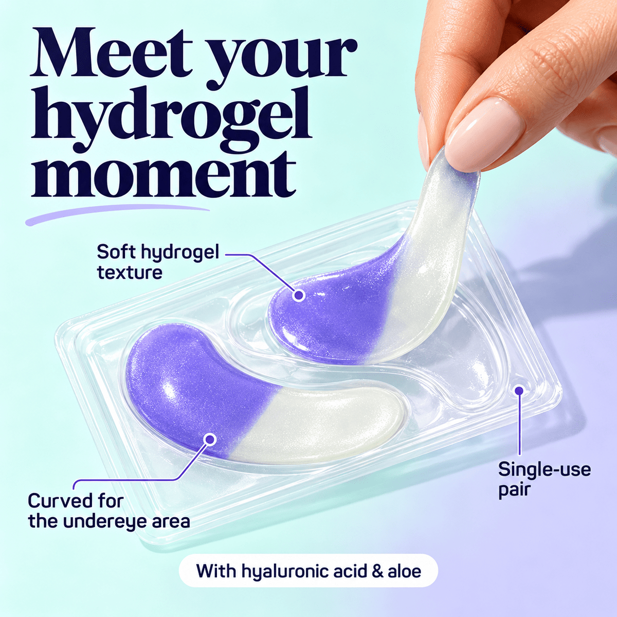 SpaLife Hydrating Eye Patches 8 pairs - hydrogel format
