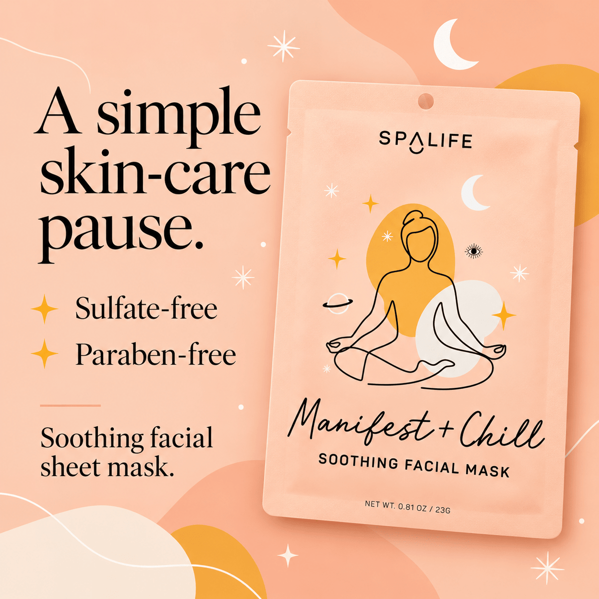 Sulfate-free and paraben-free Manifest + Chill formula