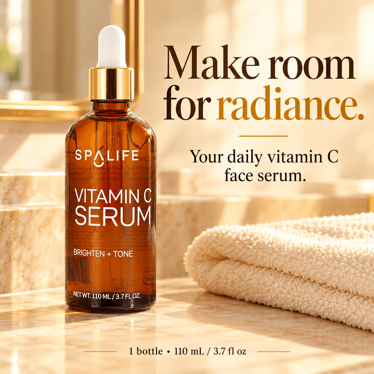 SpaLife Vitamin C Serum 110 mL daily serum routine