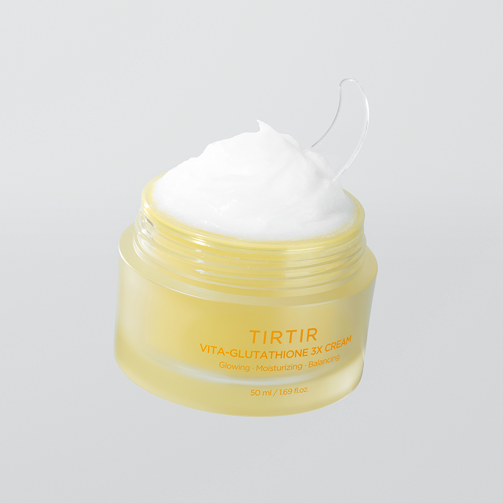 TIRTIR Vita Glutathione 3X Cream open jar and texture