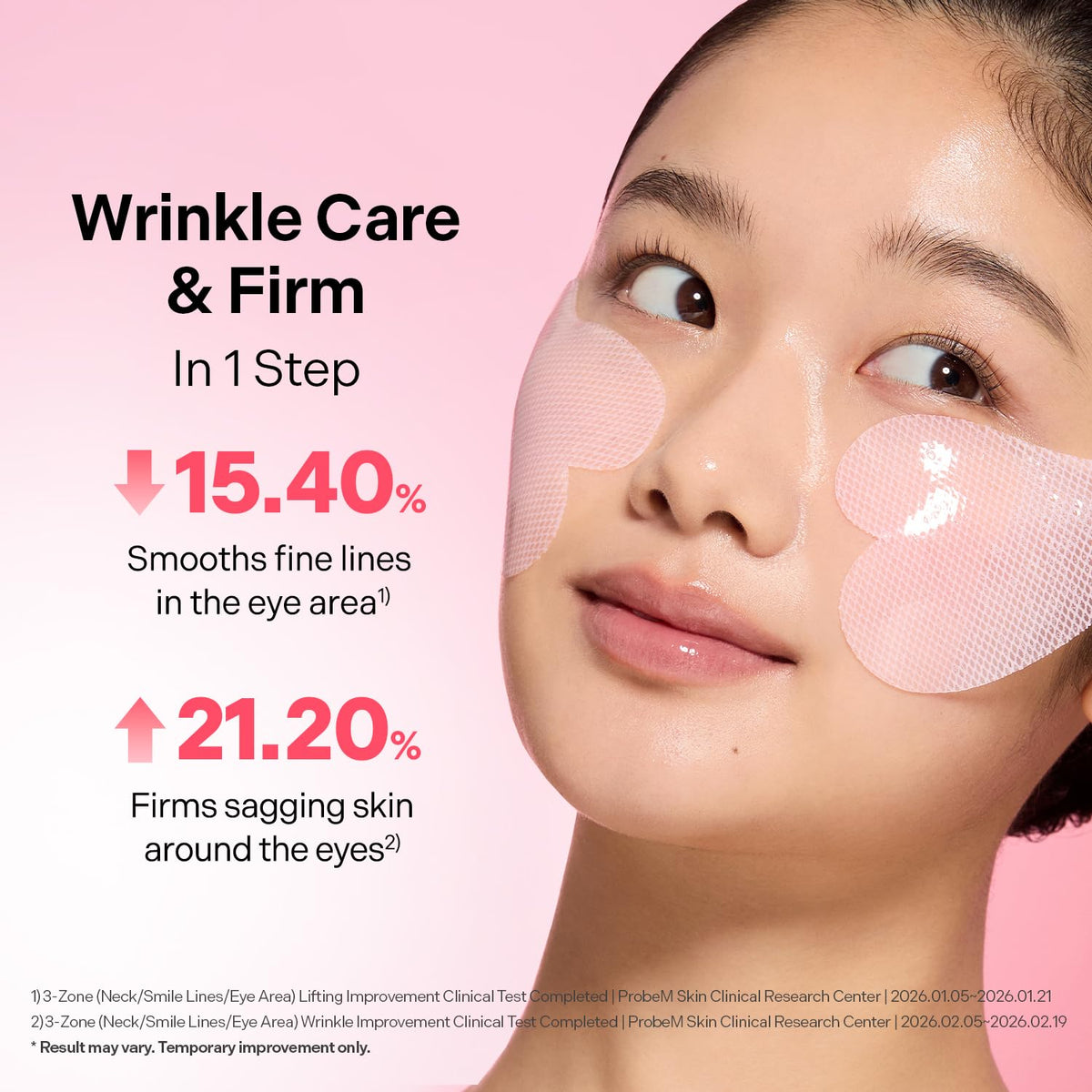 Torriden CELLMAZING Firming Patch eye area wrinkle care and firming results