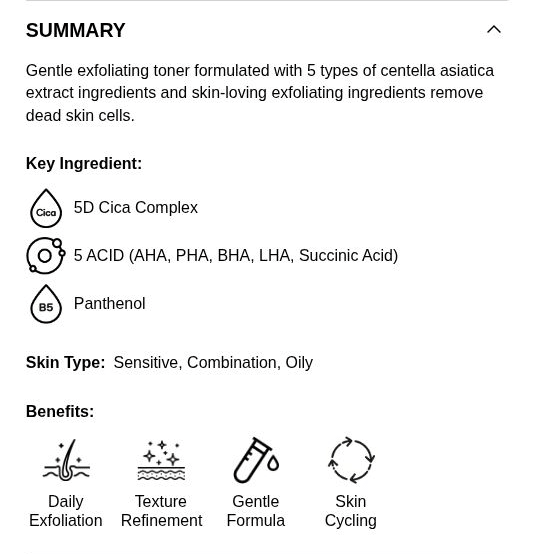 Torriden BALANCEFUL Peeling Toner: overview
