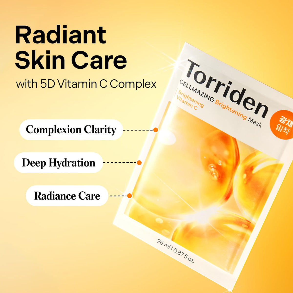 Torriden Vita C Mask radiant skin care and 5D vitamin C complex