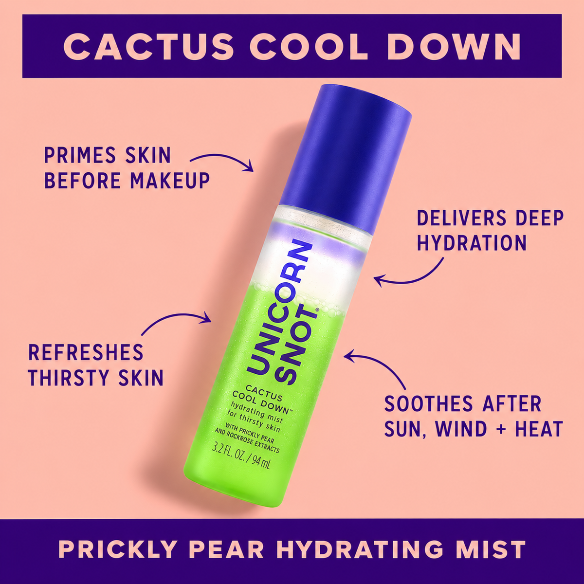 Unicorn Snot Cactus Cool Down hydrating mist benefits