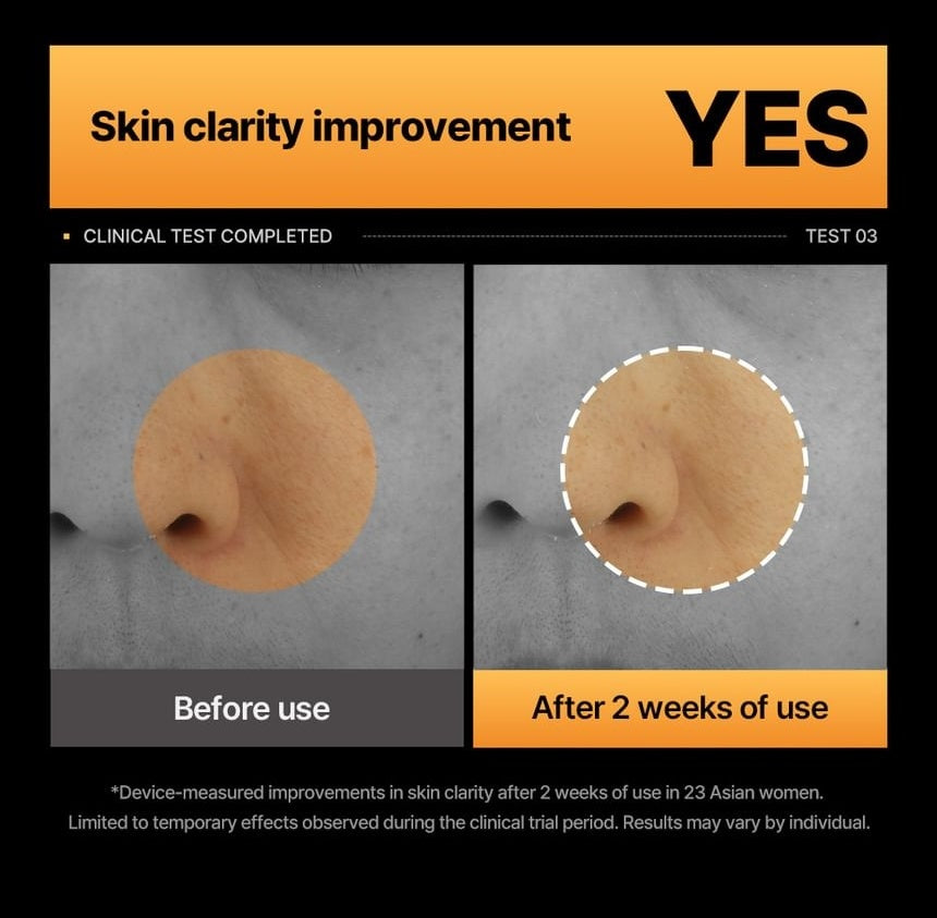 WELLAGE Hyper Toning Glowy 100 Ampoule skin clarity test official English information