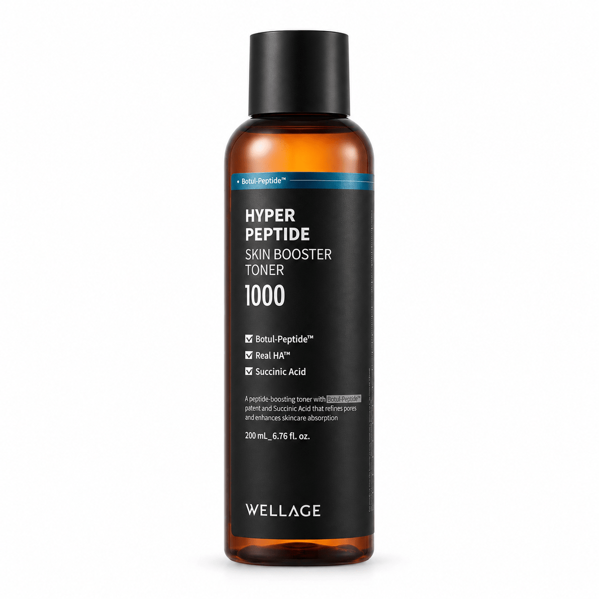 WELLAGE Hyper Peptide Skin Booster Toner 1000 200mL on white background