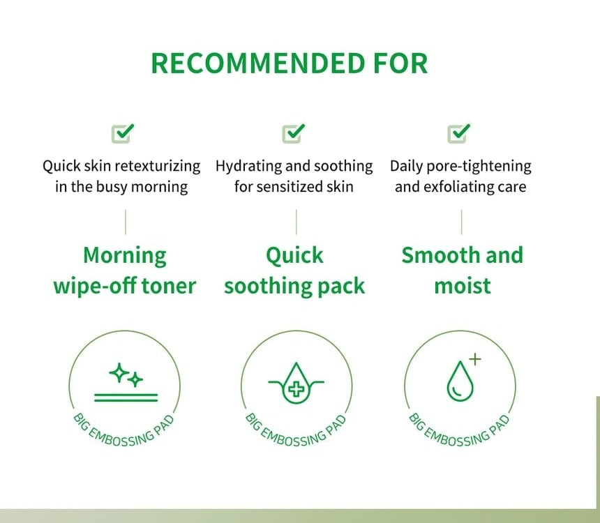 WELLAGE Real Cica Calming Big Embo Toner Pad: Recommended routine uses
