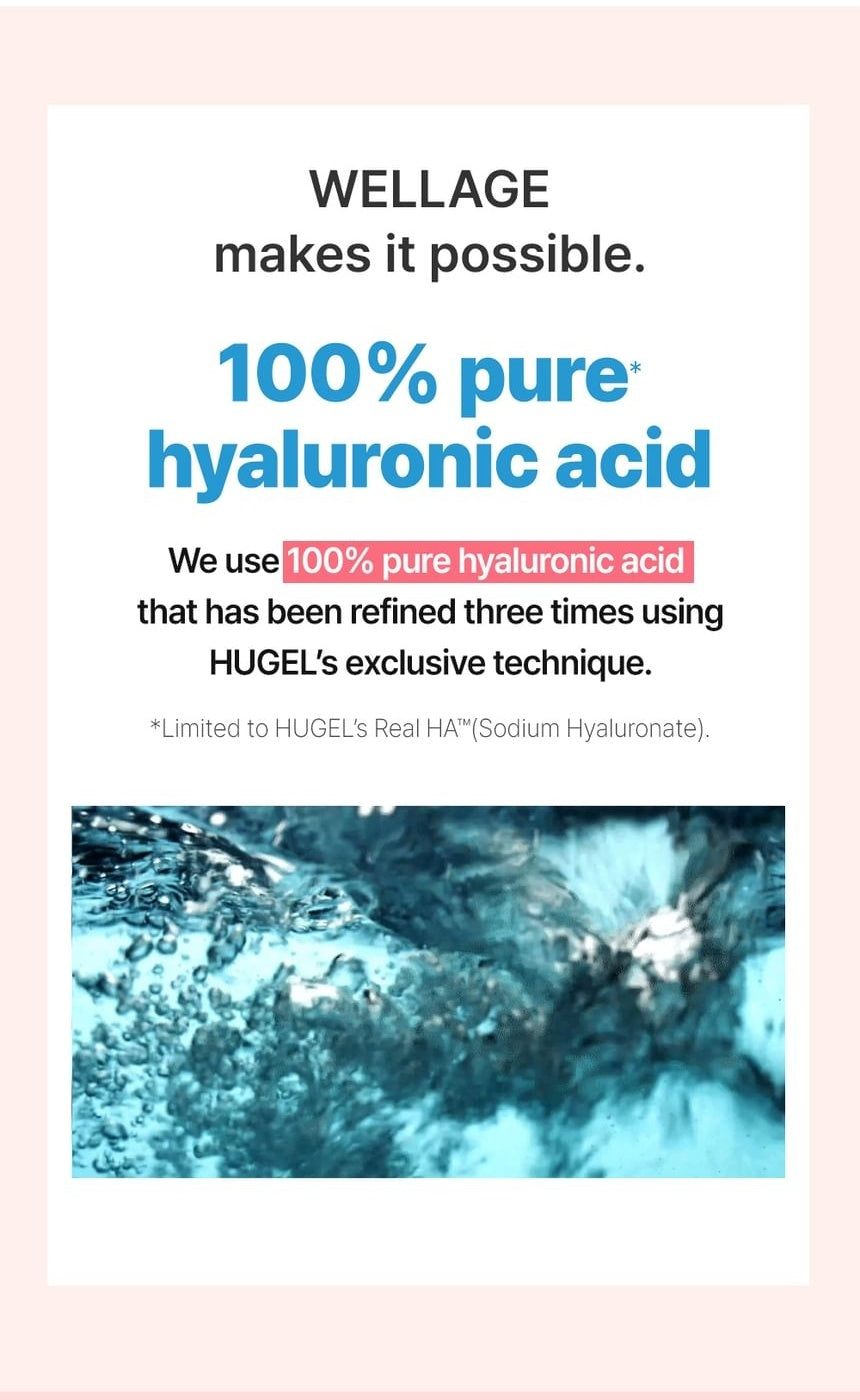 WELLAGE Hyaluronic Tone-Up Sun Cream 50 mL: Hyaluronic acid raw material purity