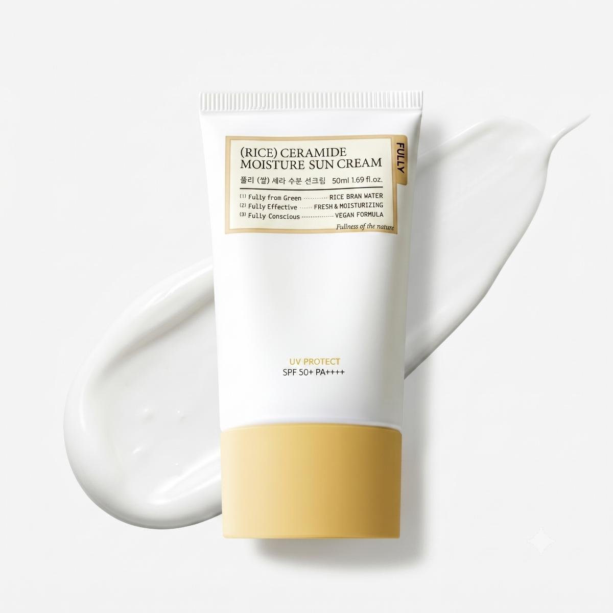 FULLY Rice Cera Moisture Sunscreen 50ml SPF50+ PA++++ - AHVTE