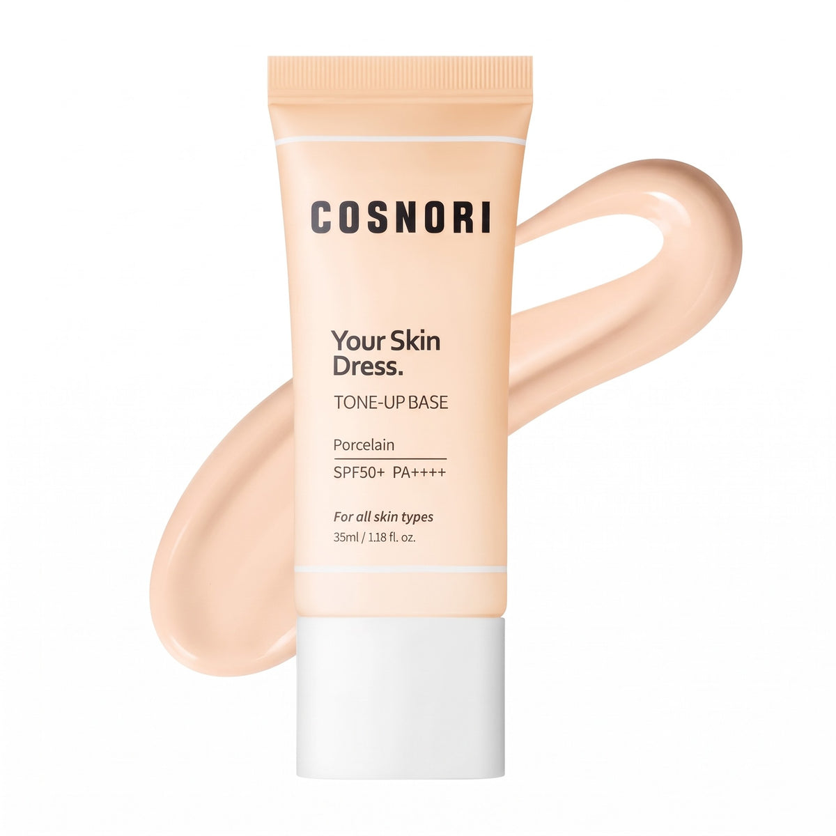COSNORI Your Skin Dress Tone-Up Base SPF 50+ PA++++ Porcelain 35ml - AHVTE