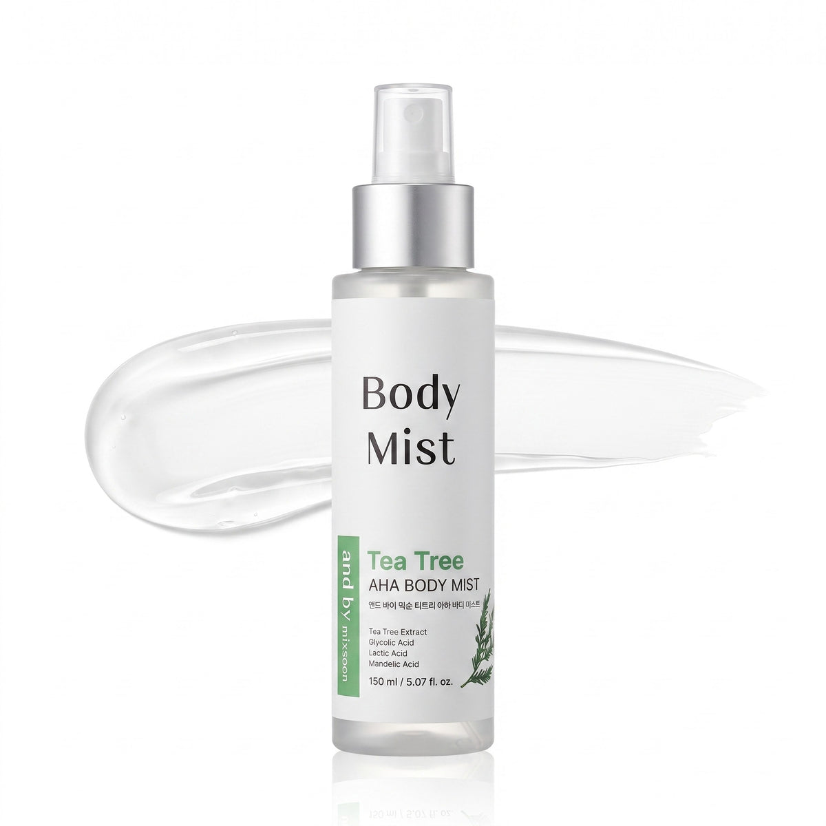 and by mixsoon Tea Tree AHA Body Mist 150ml - AHVTE