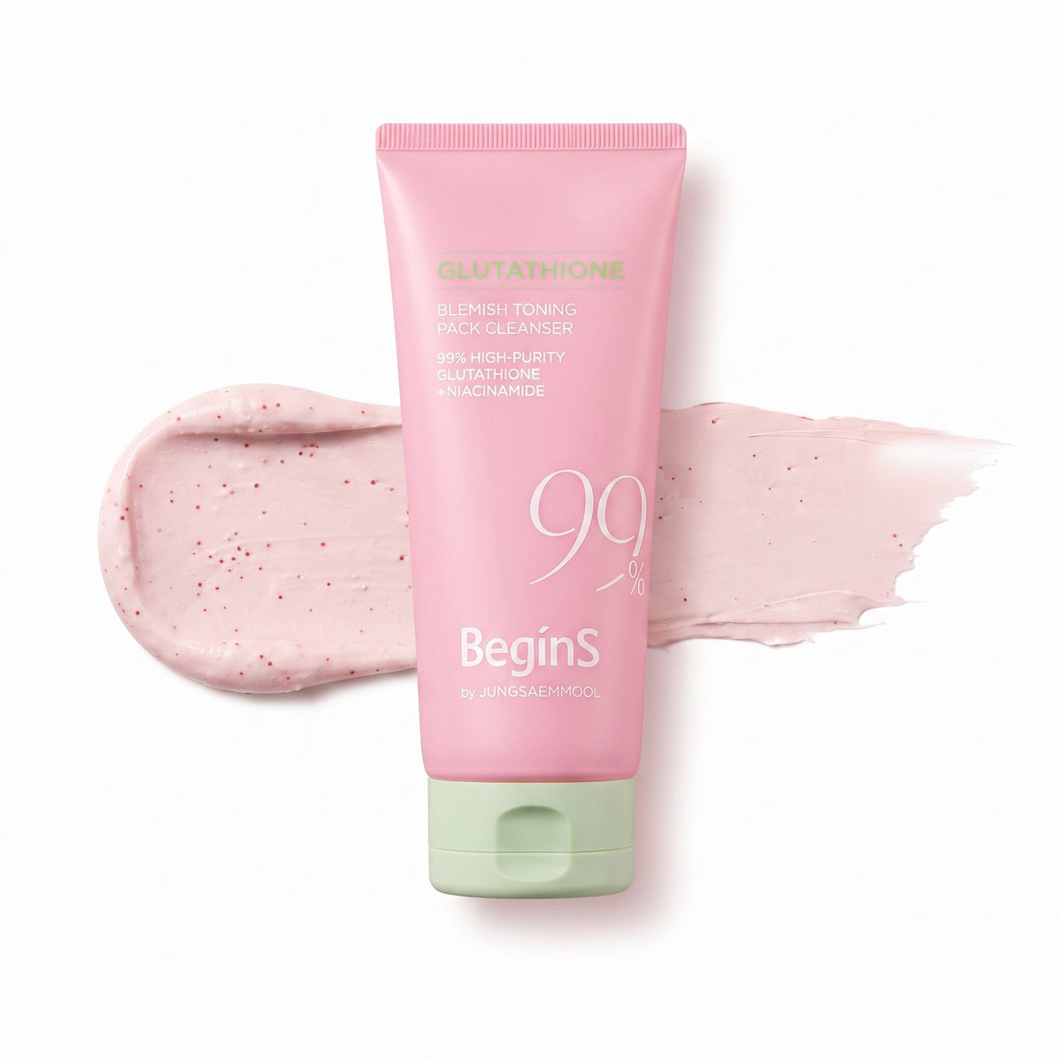 BeginS by JUNGSAEMMOOL Pink Guava Glutathione Blemish Toning Pack Cleanser 130ml - AHVTE