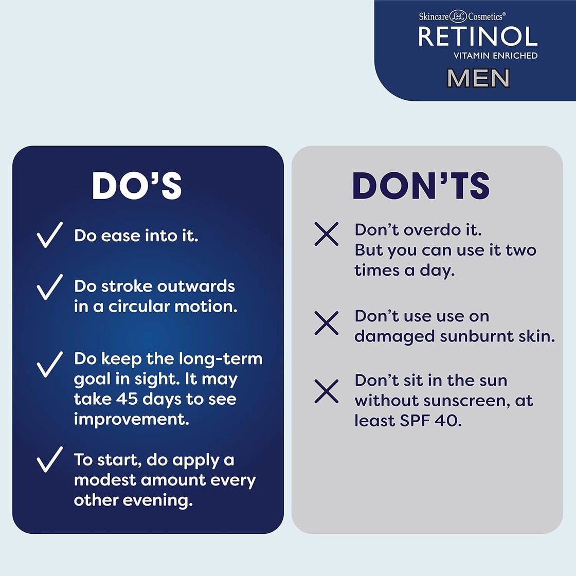 Livaura Retinol Men's Facial Wipes, 60 Count