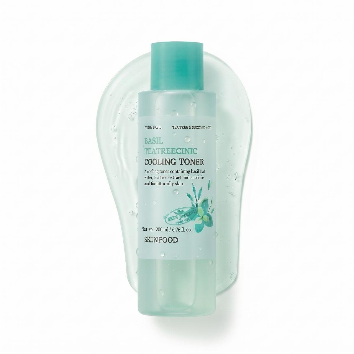 SKINFOOD Basil Teatreecinic Cooling Toner 200ml - AHVTE