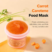 SKINFOOD Carrot Carotene Food Mask 120g: English AHA, LHA and PHA exfoliating-care overview