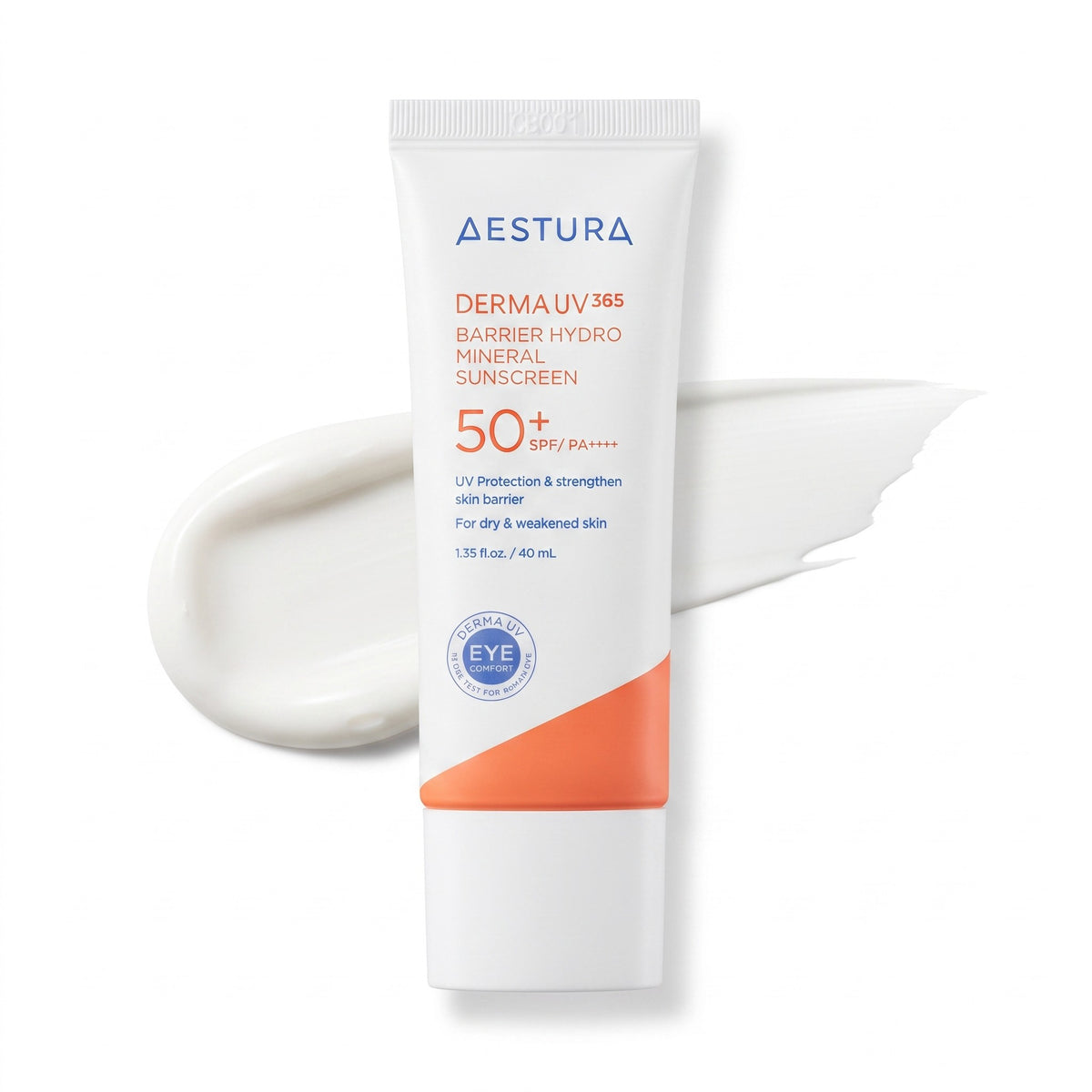 AESTURA DERMA UV365 Barrier Hydro Mineral Sunscreen SPF50+ / PA++++ 40ml - AHVTE