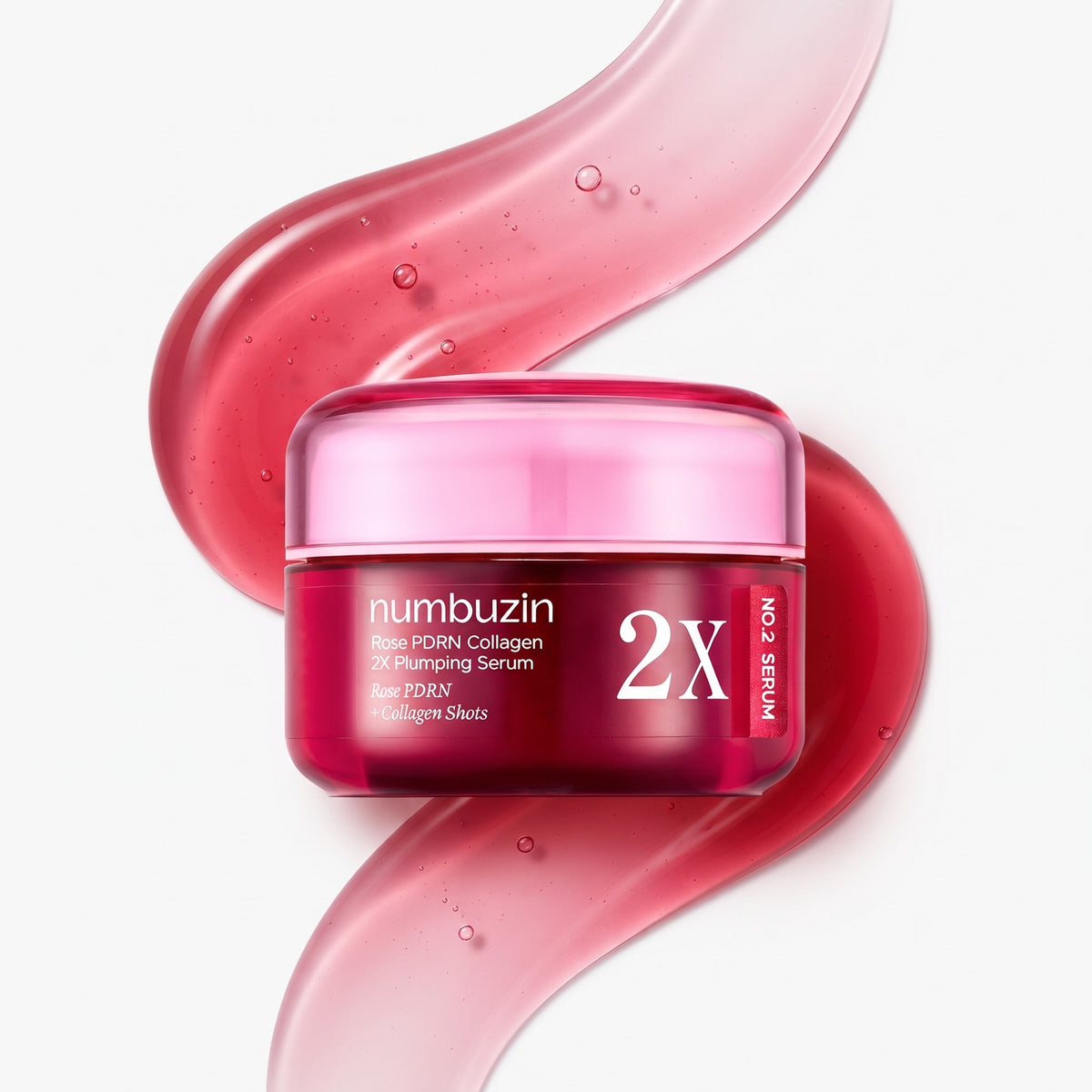 numbuzin No.2 2X Rose PDRN Collagen Plumping Serum 30ml - AHVTE