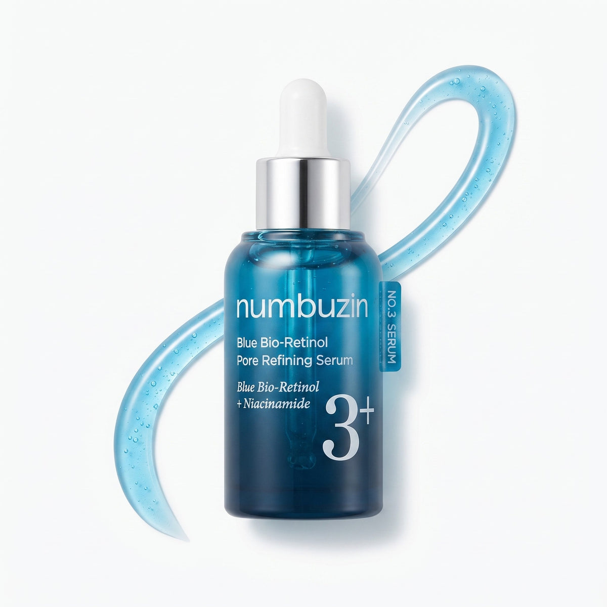 numbuzin No.3 Blue Bio-Retinol Pore Refining Serum 30ml - AHVTE