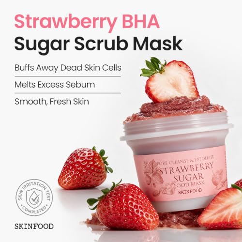 Strawberry Sugar Food Mask 4.23 oz - Exfoliating mask overview