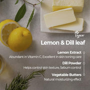 Lemon Food Mask 4.23 oz - Lemon dill and vegetable butter ingredients