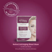 Livaura Retinol Anti-Aging Sheet Mask, 5 Pack