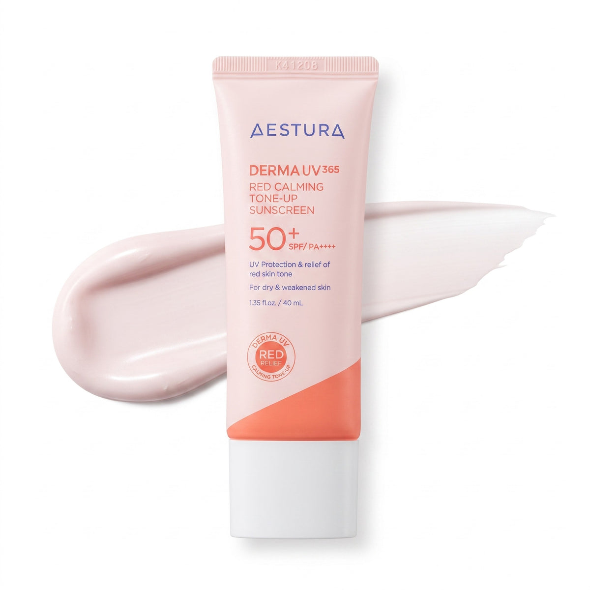 AESTURA DERMA UV365 Red Calming Tone-Up Sunscreen SPF50+ / PA++++ 40ml - AHVTE