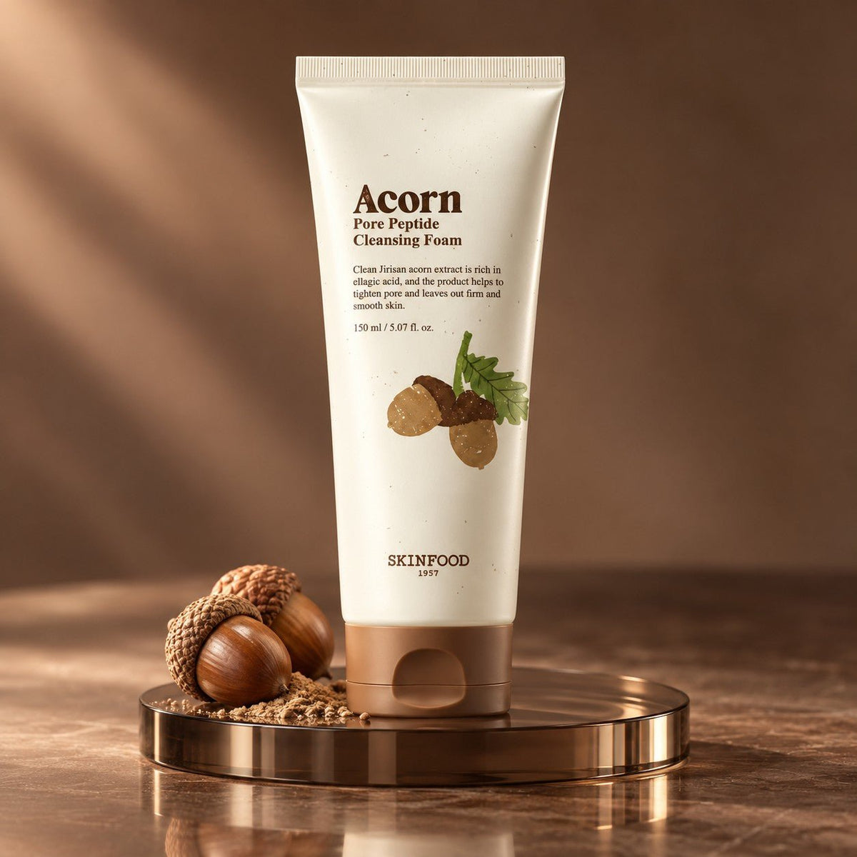 SKINFOOD Acorn Pore Peptide Cleansing Foam 150ml - AHVTE