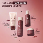 SKINFOOD Red Bean TXA Scrub Foam 150g: cleansing step in the Red Bean skincare routine