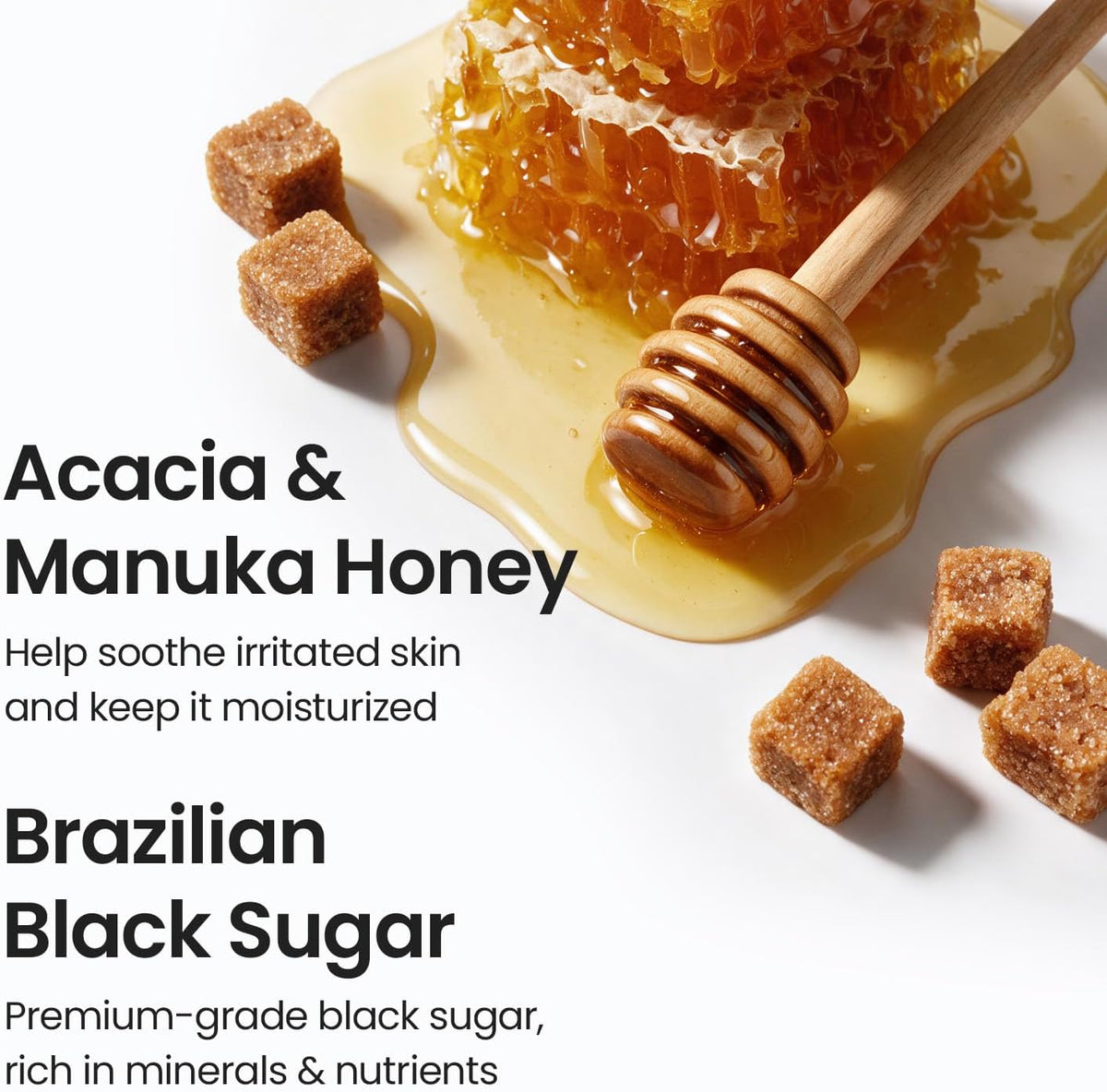 SKINFOOD Honey Food Mask - Honey and black sugar ingredients