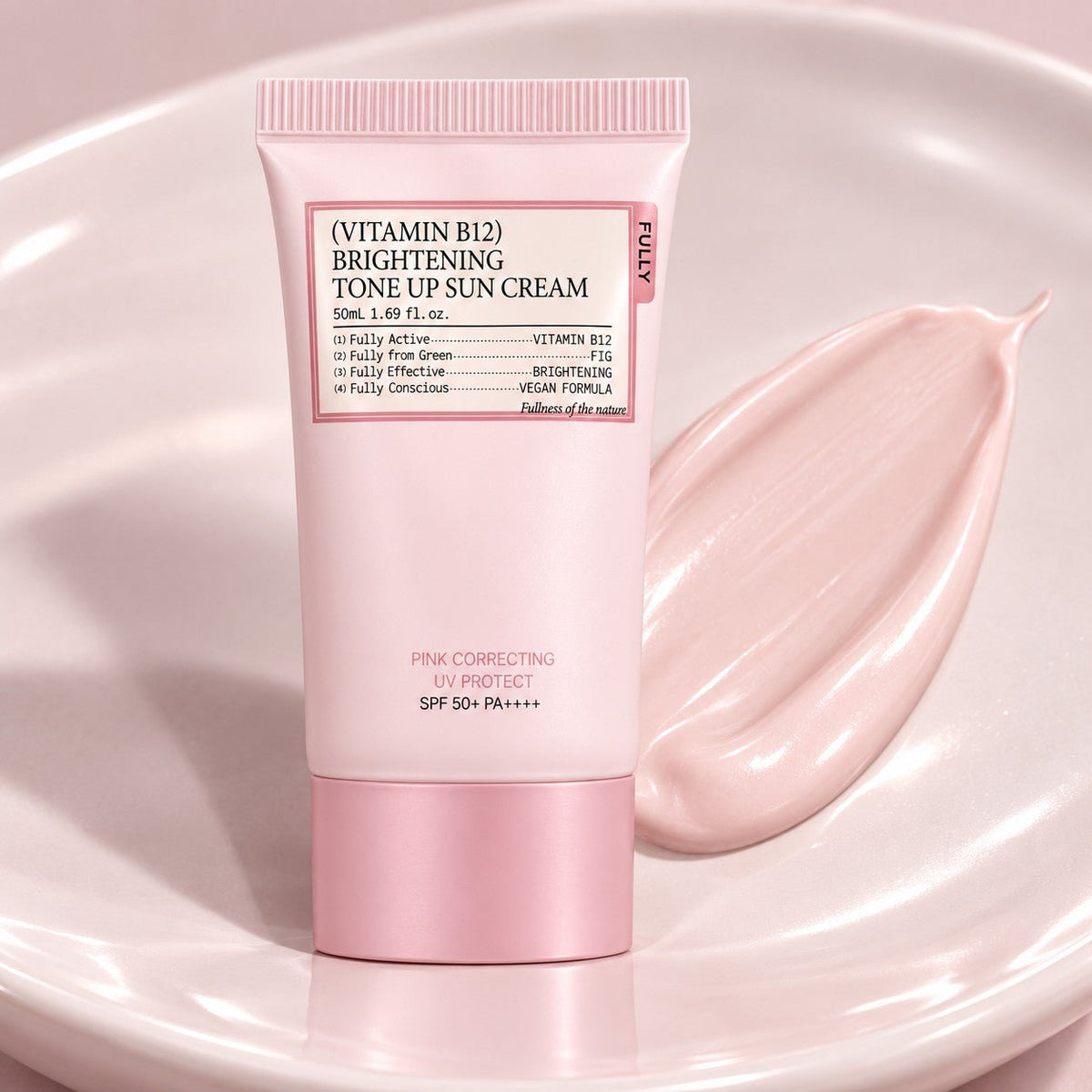 FULLY Tone Up Sunscreen Pink 50ml - AHVTE