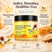 Foot Cream for Dry Cracked Heels with Manuka Honey