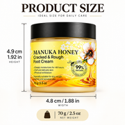 Foot Cream for Dry Cracked Heels with Manuka Honey