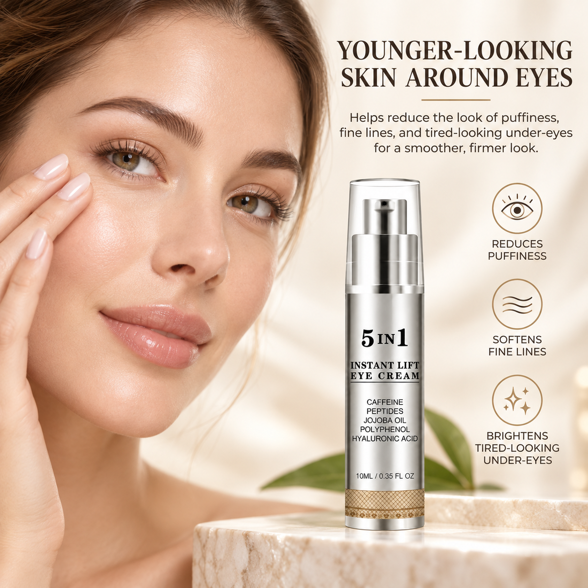 5-in-1 Caffeine Eye Cream for Dark Circles & Puffiness