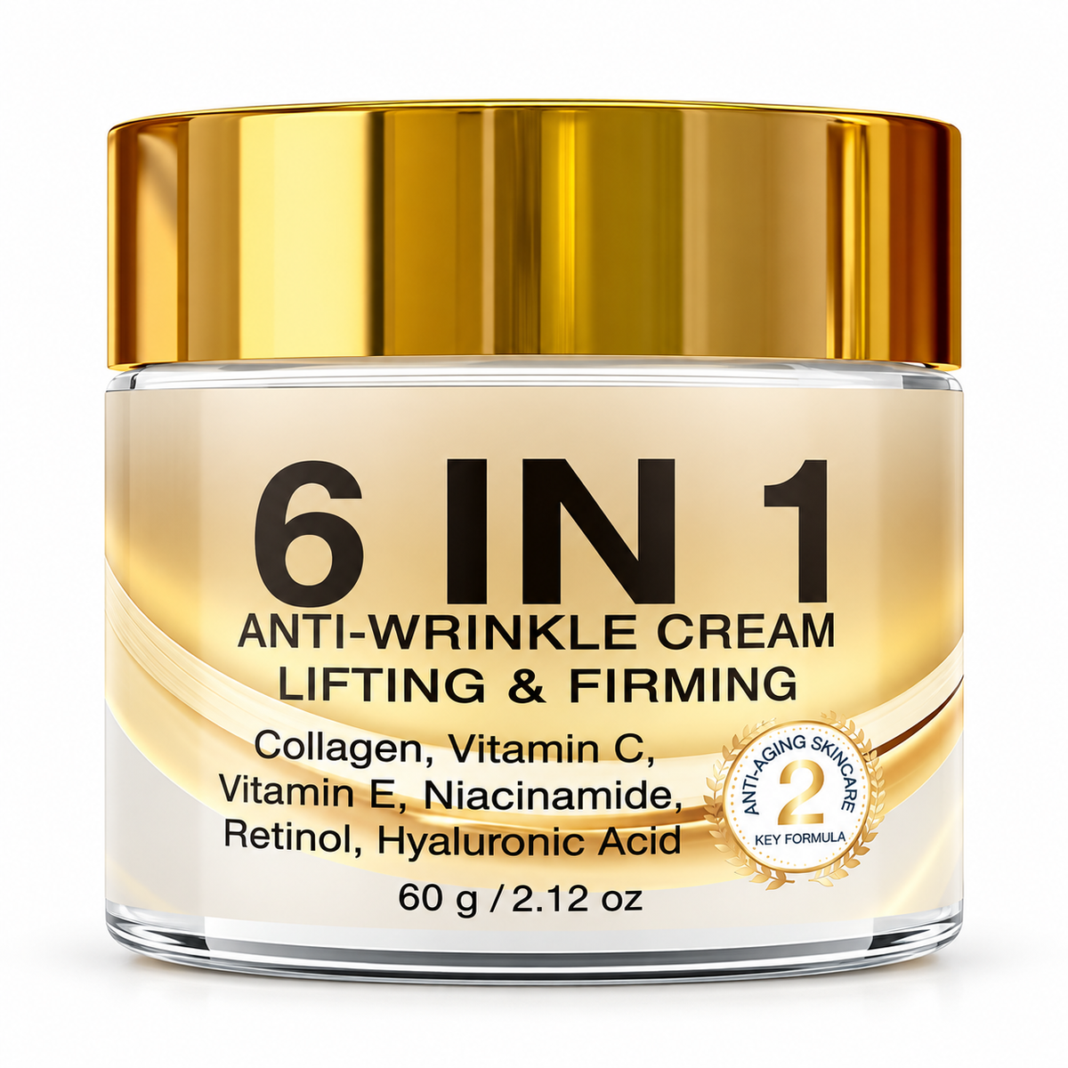 6-in-1 Anti-Wrinkle Retinol Face Cream, Lifting & Firming